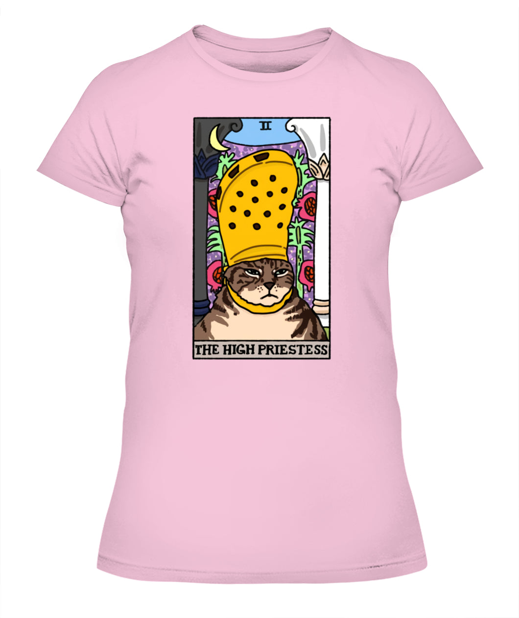 The High Priestess Crocs Cat Meme Tarot Women's Tee & Unisex Tee