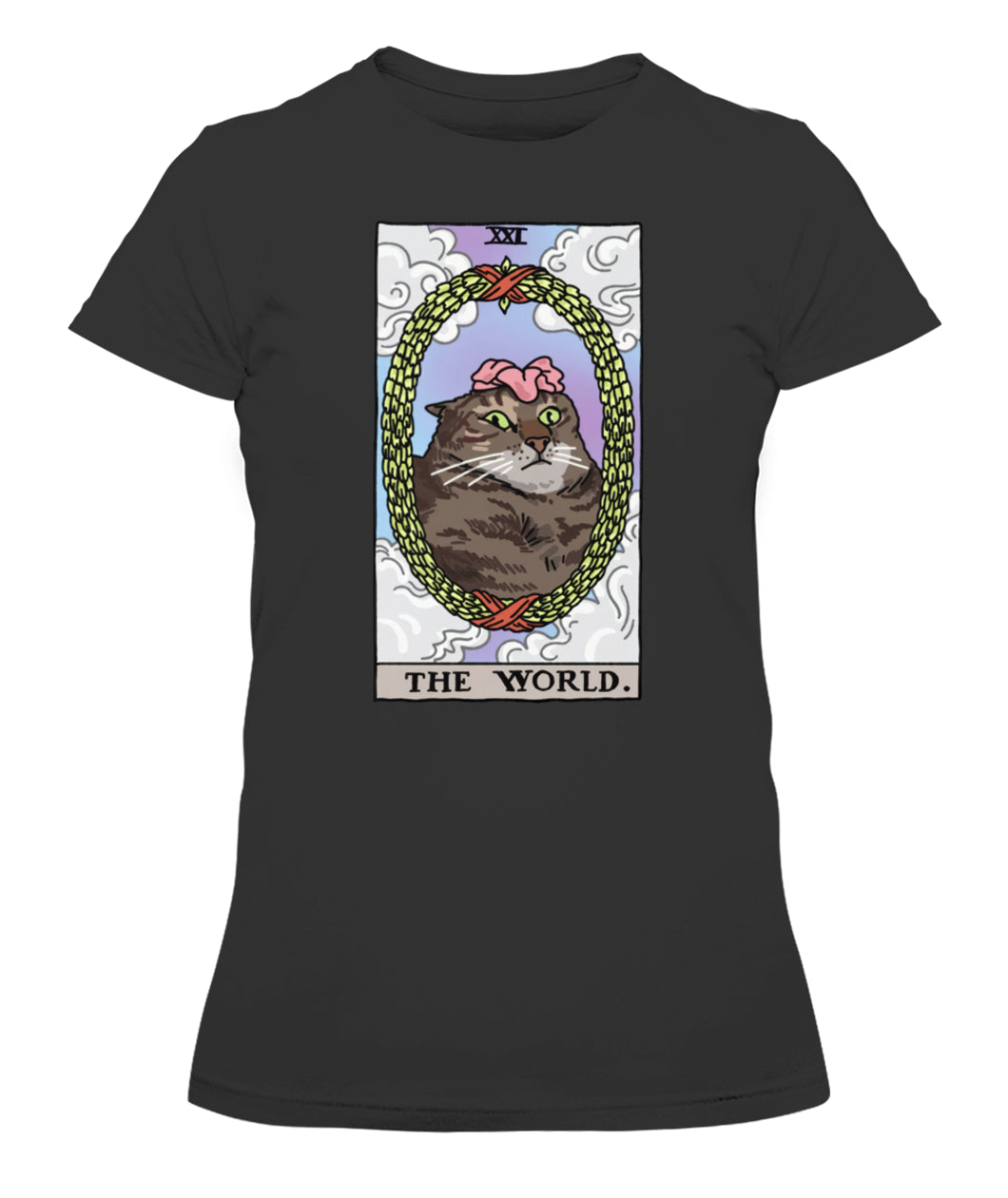 The World Tarot Flower Cat Women's Tee & Unisex Tee