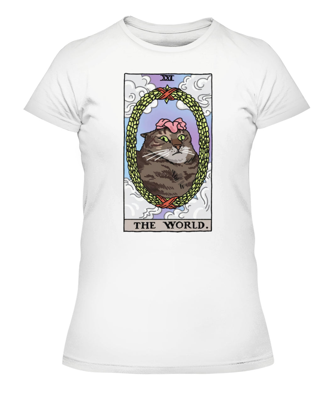 The World Tarot Flower Cat Women's Tee & Unisex Tee