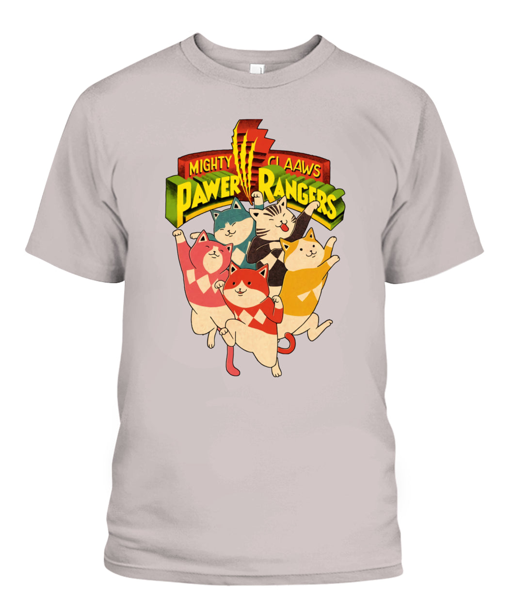 Mighty Claws Pawer Rangers Graphic Apparel