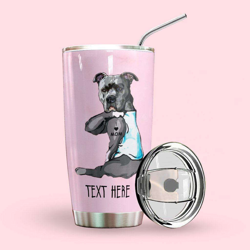 Pitbull Personalized Tumbler Pitbull Mama