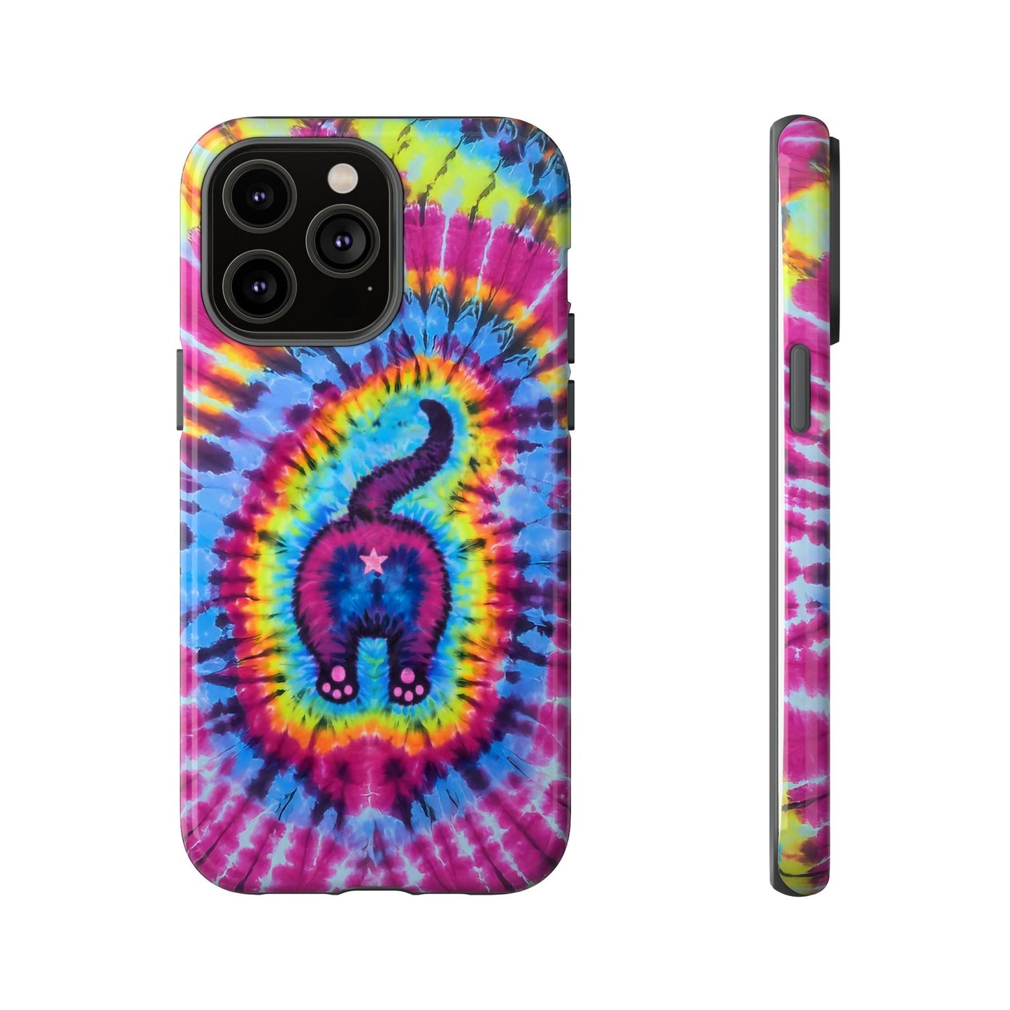 CAT COLORFUL SWIRL PATTERN PHONE CASE - TLTW1404263