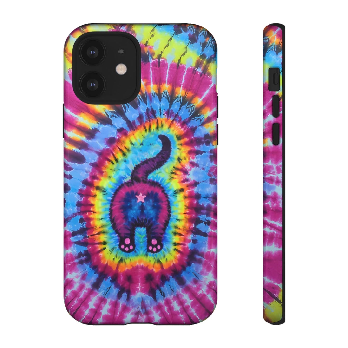 CAT COLORFUL SWIRL PATTERN PHONE CASE - TLTW1404263