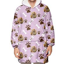 Load image into Gallery viewer, Personalized Pet Flower Blanket Hoodie
