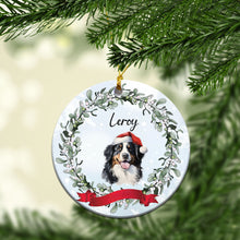 Load image into Gallery viewer, Personalized Pet Christmas Custom Ceramic Ornament
