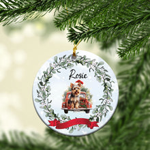 Load image into Gallery viewer, Personalized Dog Car Custom Ceramic Ornament
