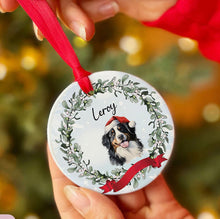 Load image into Gallery viewer, Personalized Pet Christmas Custom Ceramic Ornament
