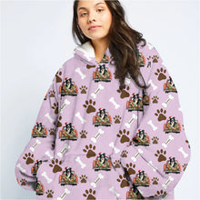 Load image into Gallery viewer, Personalized Dog Car Blanket Hoodie
