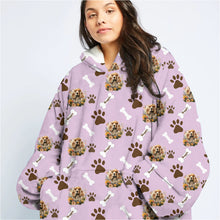 Load image into Gallery viewer, Personalized Pet Flower Blanket Hoodie
