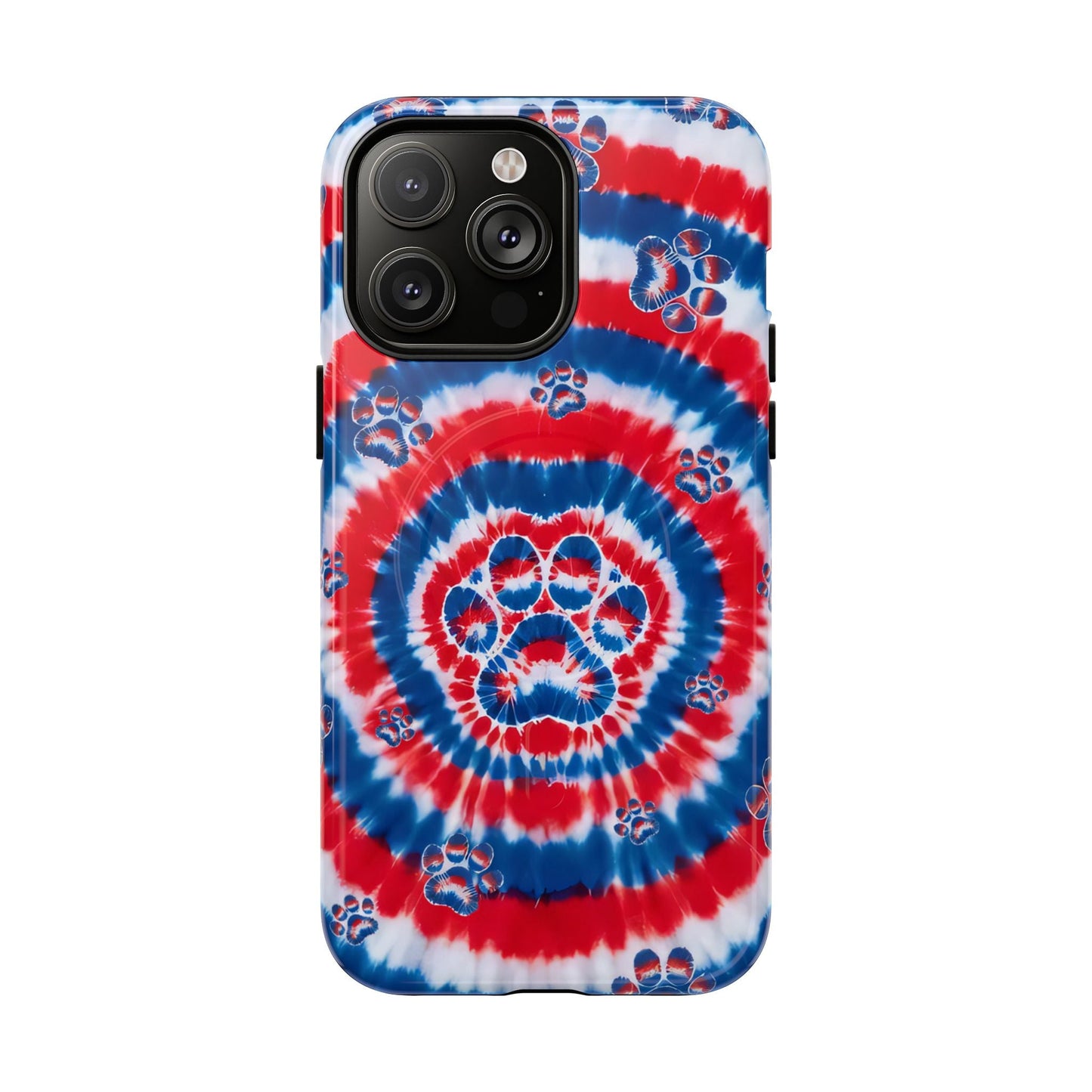 RED WHITE AND BLUE PAW MAGNETIC PHONE CASE - TYQY2004253