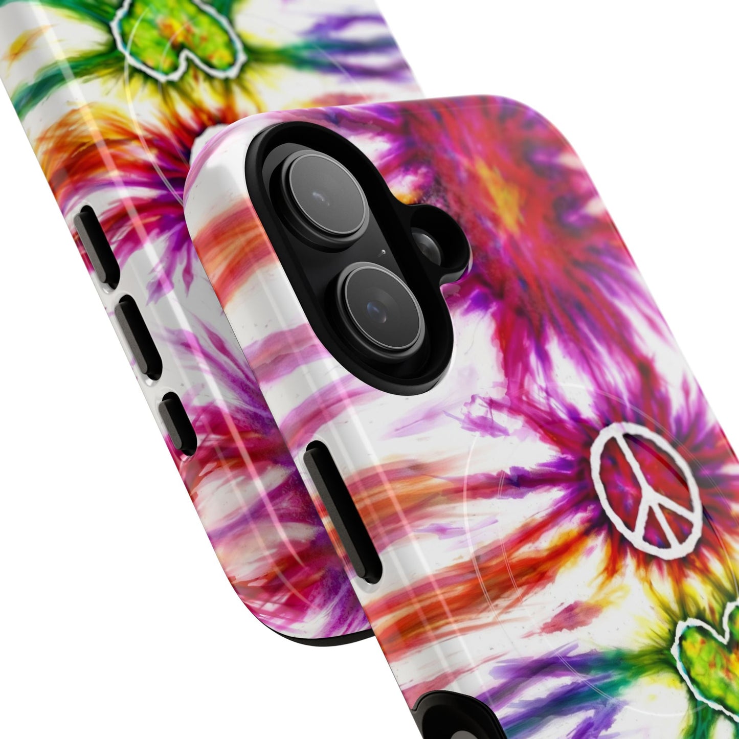 PEACE LOVE PAW PRINT MAGNETIC PHONE CASE - TLHG1304266