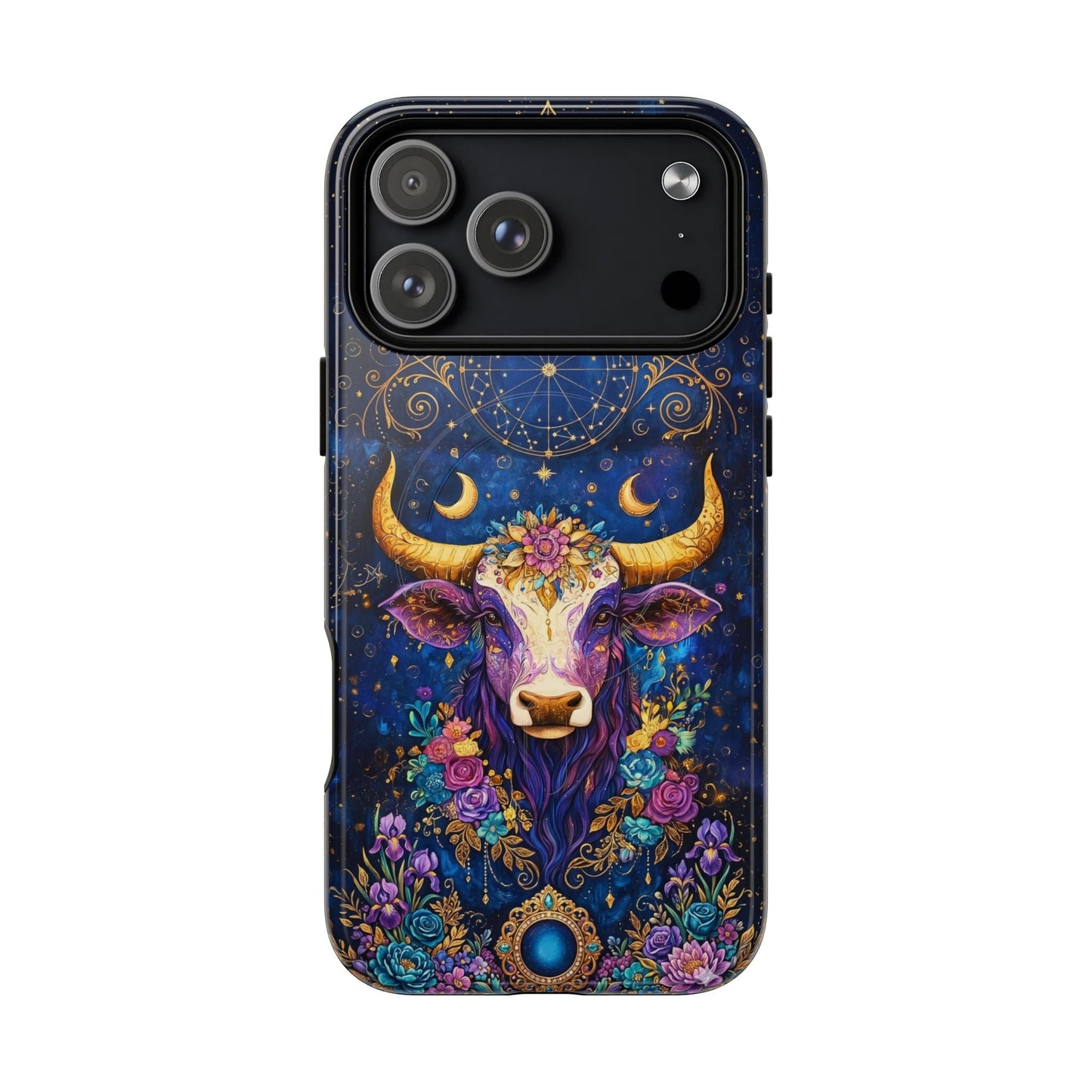 HIPPIE MAGIC COW MAGNETIC PHONE CASE - TLNT2304262