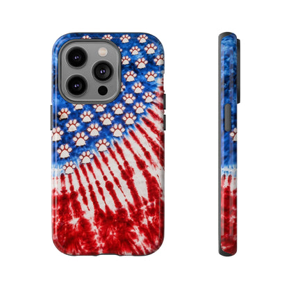 PAW PRINT RED WHITE & BLUE PHONE CASE - TLHG1704262