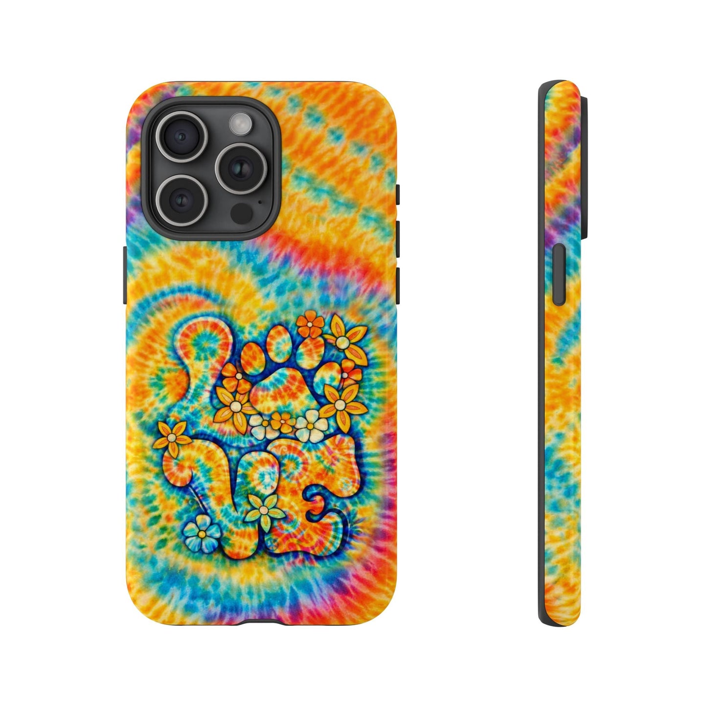 LOVE PAW PRINT SWIRL PHONE CASE  - TLHN2304264