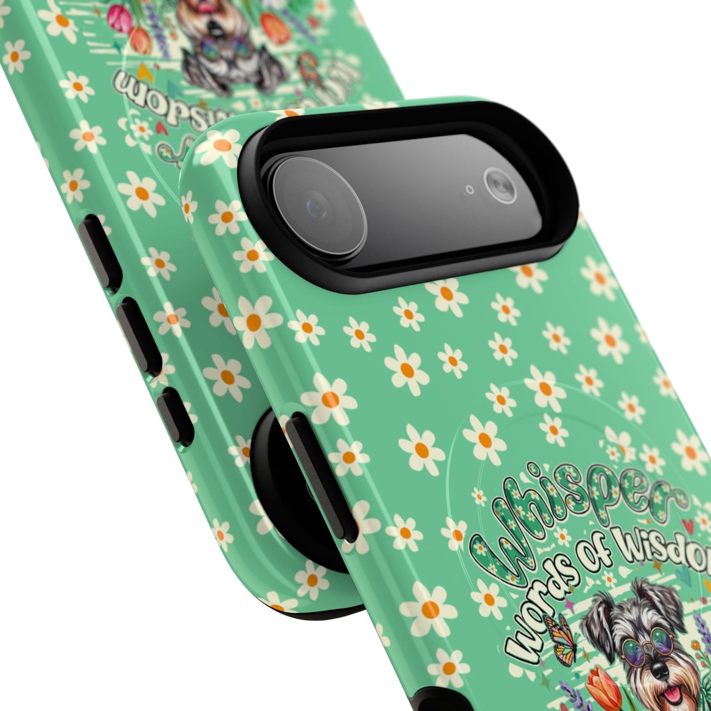 WHISPER WORDS OF WISDOM LET IT BE SCHNAUZER MAGNETIC PHONE CASE - TY0405261