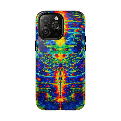 HIPPIE DRAGONFLY COLORFUL SWIRL MAGNETIC PHONE CASE - TLNT1105261