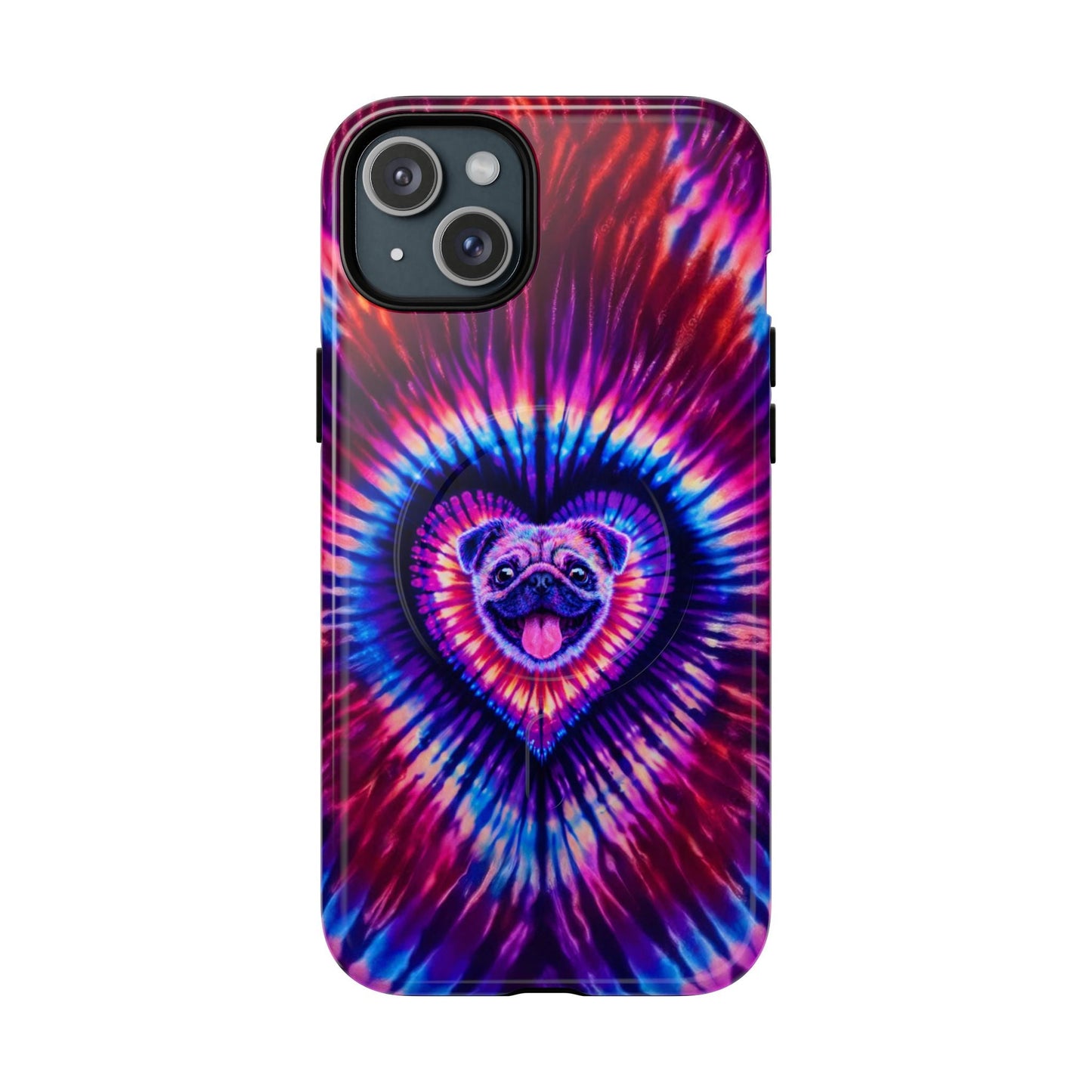 PUG DOG HEART MAGNETIC PHONE CASE - TLTW1104264