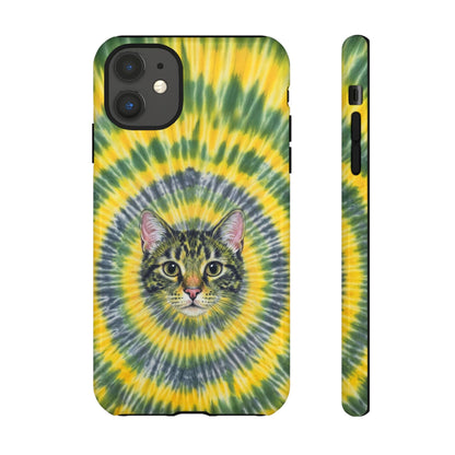 FUNNY CAT SWIRL  PHONE CASE - TLNT1604263