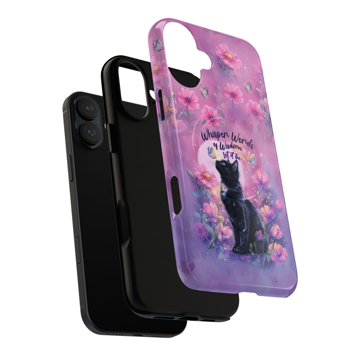 WHISPER WORDS OF WISDOM LET IT BE CAT MAGNETIC PHONE CASE - TLHG2605264
