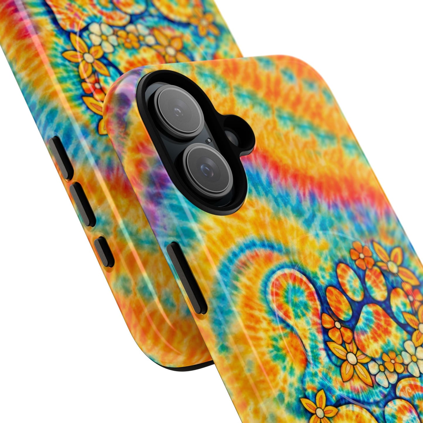 LOVE PAW PRINT SWIRL MAGNETIC PHONE CASE  - TLHN2304264
