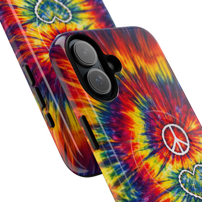 PEACE LOVE PAW PRINT COLORFUL MAGNETIC PHONE CASE - TLNT1604262