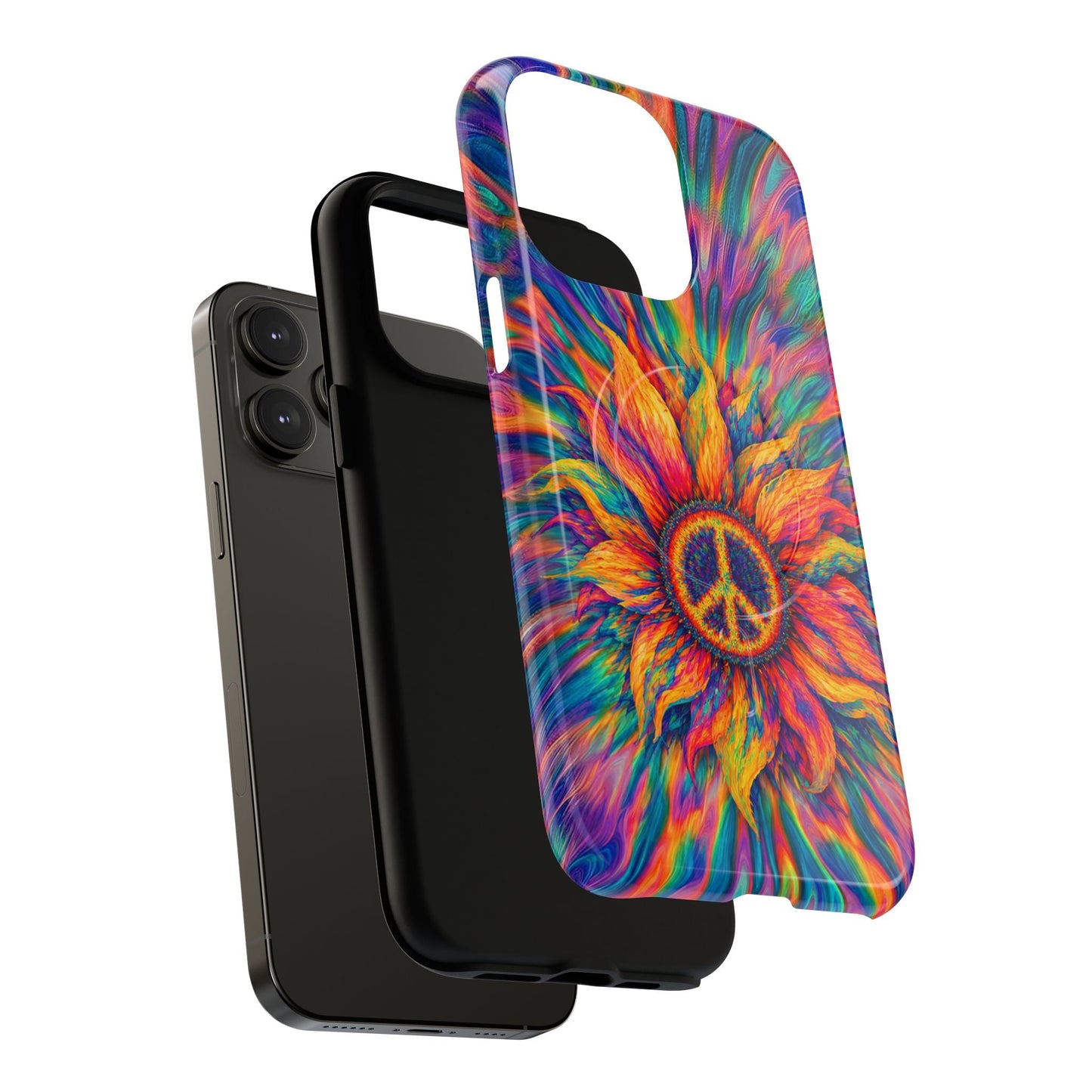 SUNFLOWER PEACE BURST MAGNETIC PHONE CASE - TLTW2906268