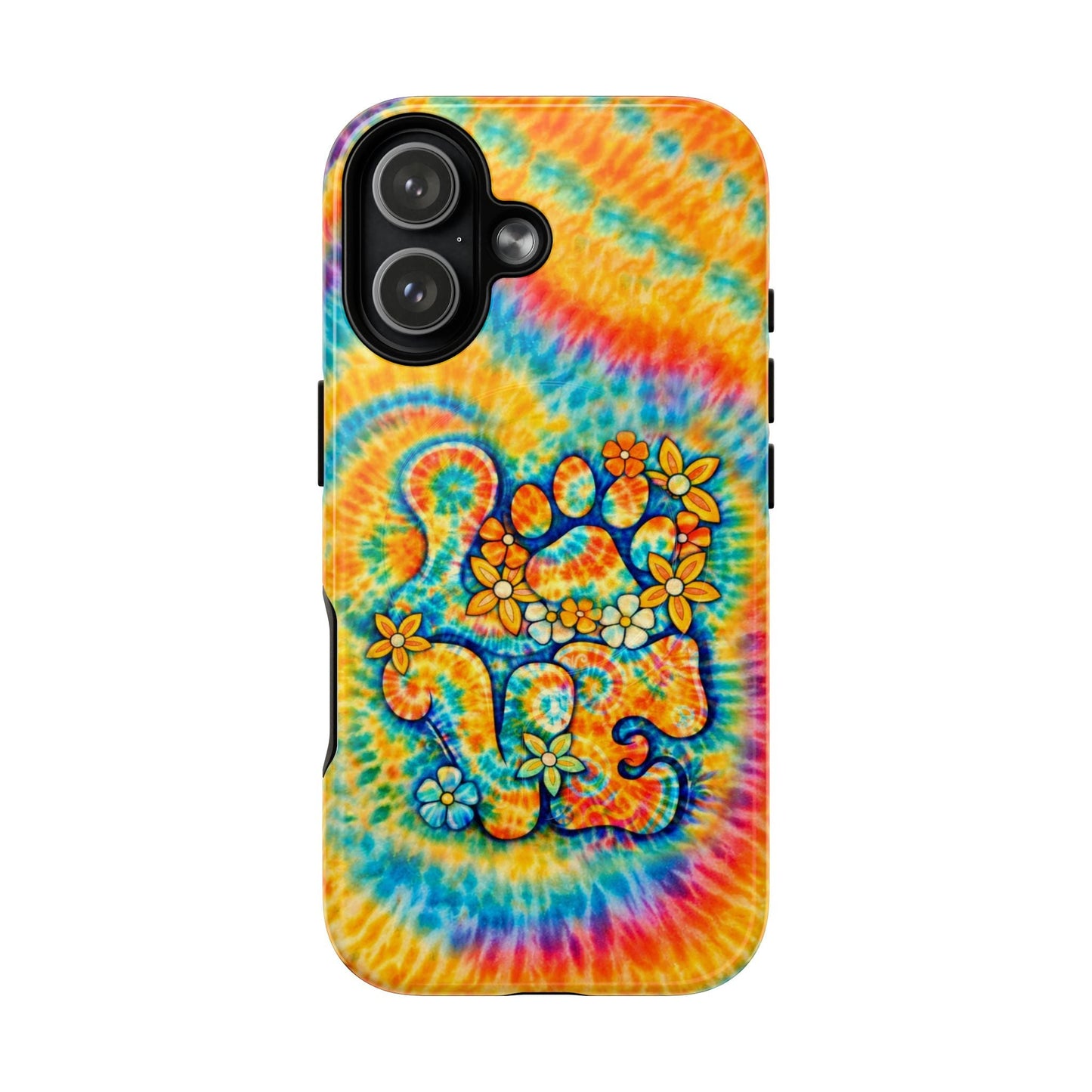 LOVE PAW PRINT SWIRL MAGNETIC PHONE CASE  - TLHN2304264