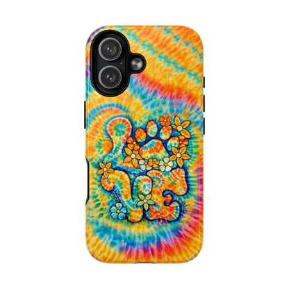 LOVE PAW PRINT SWIRL MAGNETIC PHONE CASE  - TLHN2304264