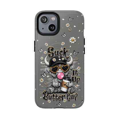 SUCK IT UP BUTTERCUP COW MAGNETIC PHONE CASE  - TLHN0806263
