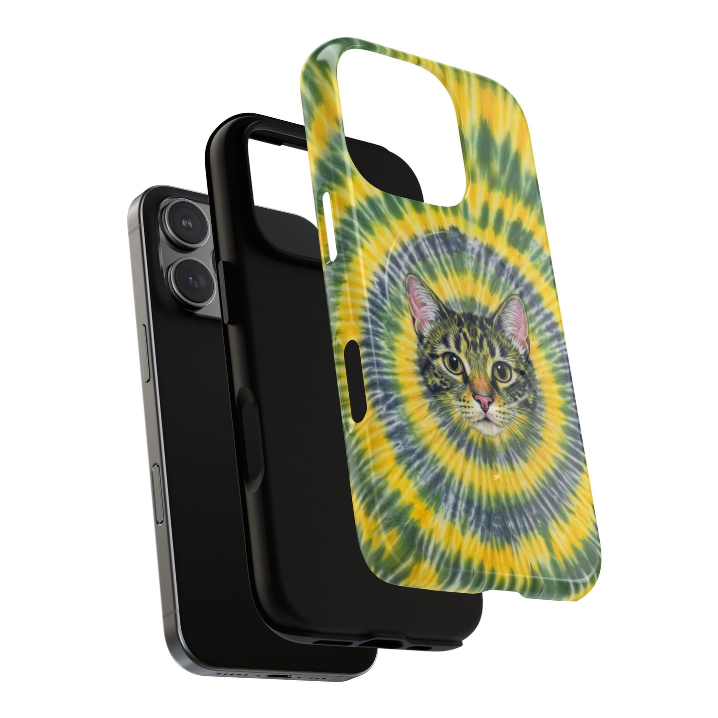 FUNNY CAT SWIRL MAGNETIC PHONE CASE - TLNT1604263