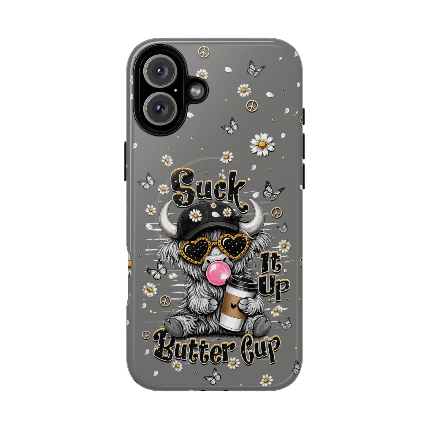 SUCK IT UP BUTTERCUP COW MAGNETIC PHONE CASE  - TLHN0806263