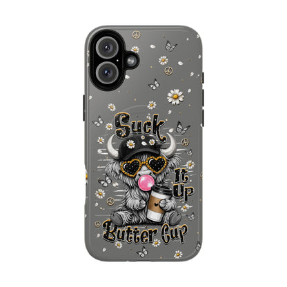 SUCK IT UP BUTTERCUP COW MAGNETIC PHONE CASE  - TLHN0806263