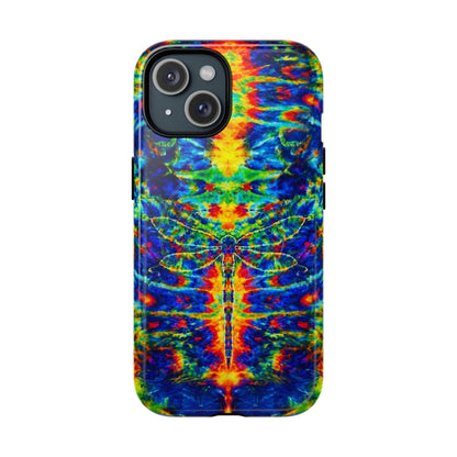 HIPPIE DRAGONFLY COLORFUL SWIRL MAGNETIC PHONE CASE - TLNT1105261