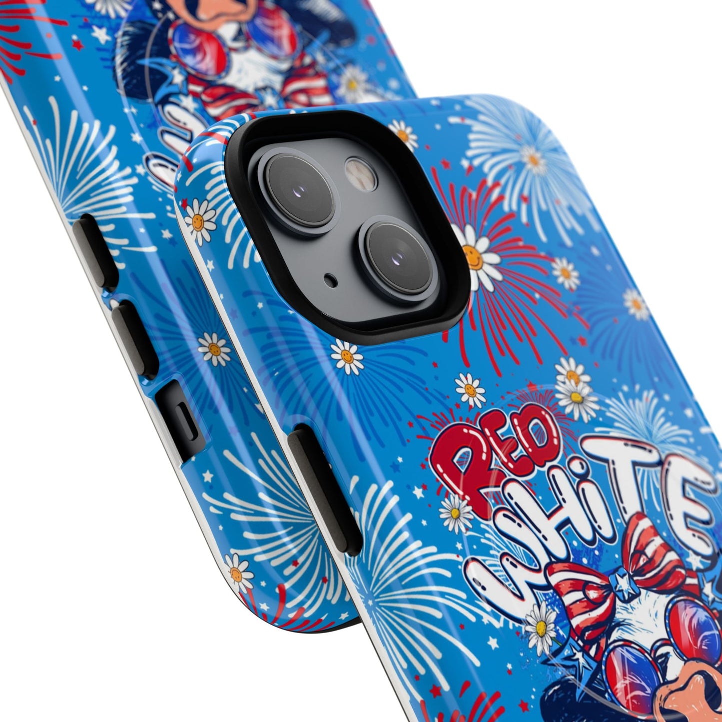 RED WHITE AND MOOO COW MAGNETIC PHONE CASE  - TY1306262