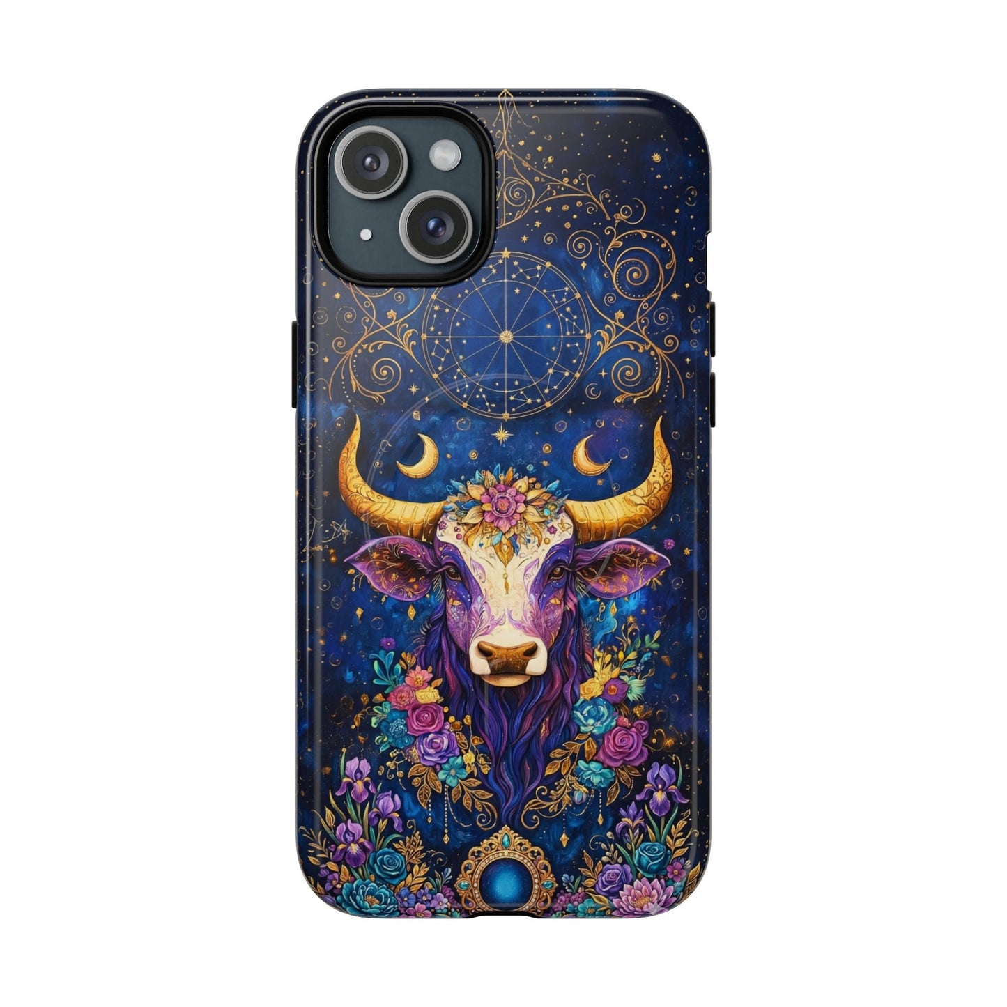 HIPPIE MAGIC COW MAGNETIC PHONE CASE - TLNT2304262
