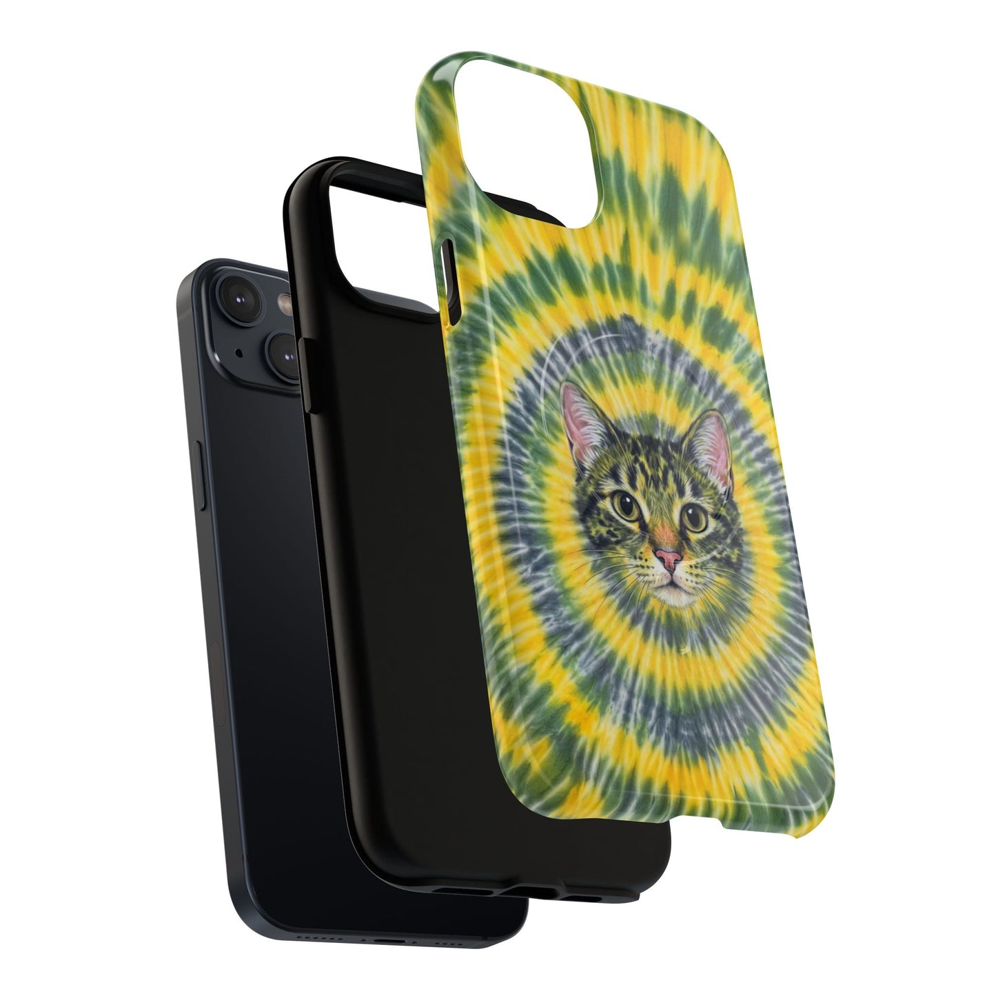 FUNNY CAT SWIRL MAGNETIC PHONE CASE - TLNT1604263
