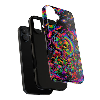 HIPPIE SKULL PSYCHEDELIC MAGNETIC PHONE CASE  - TLNO2904262