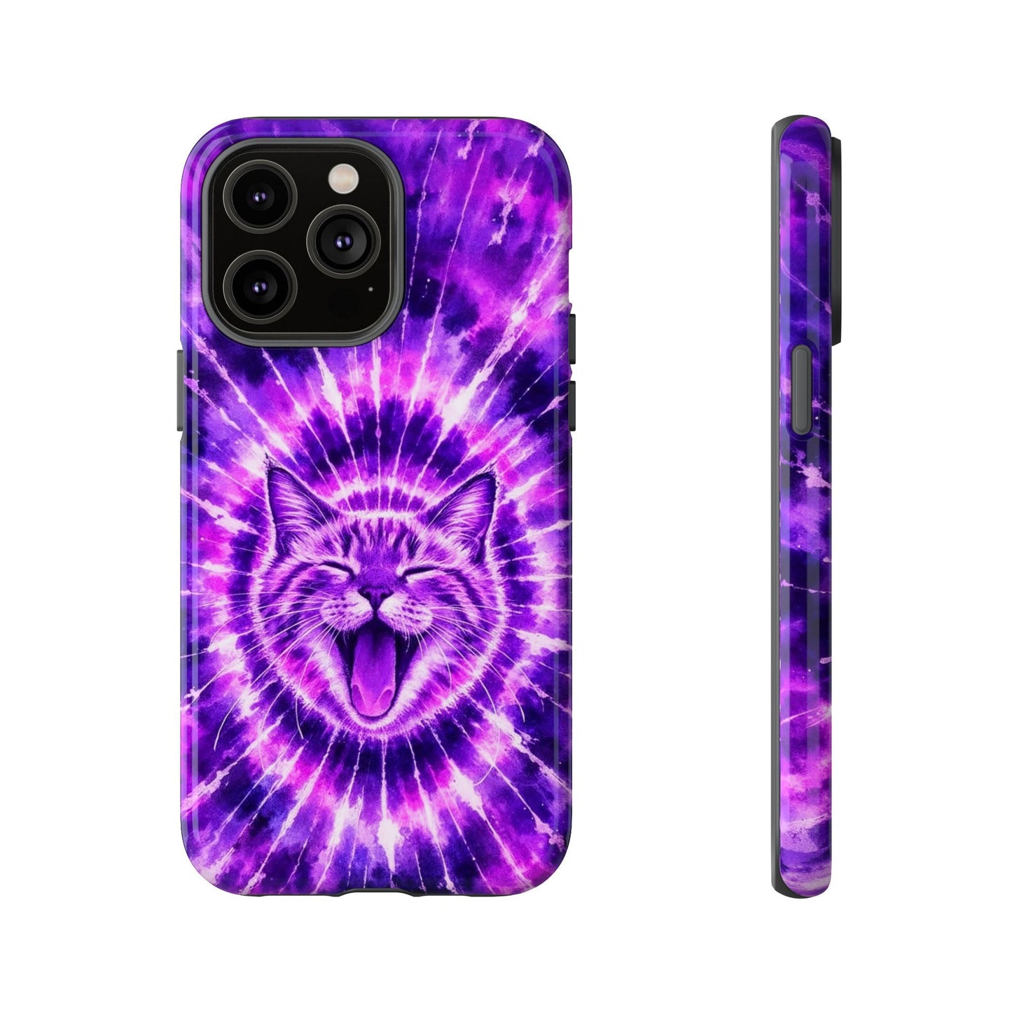 CAT PURPLE SWIRL PHONE CASE  - TLHN1504263