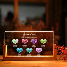 Load image into Gallery viewer, Birthstone Constellations Custom Acrylic LED Night Light, Gift For Grandma, Mother&#39;s Day Gift
