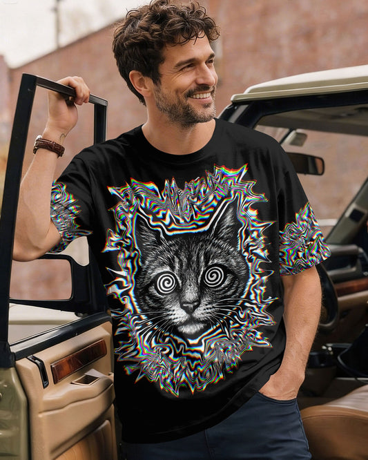 FUNNY CAT GLITCH AURA  ALL OVER PRINT - TLTW2705264