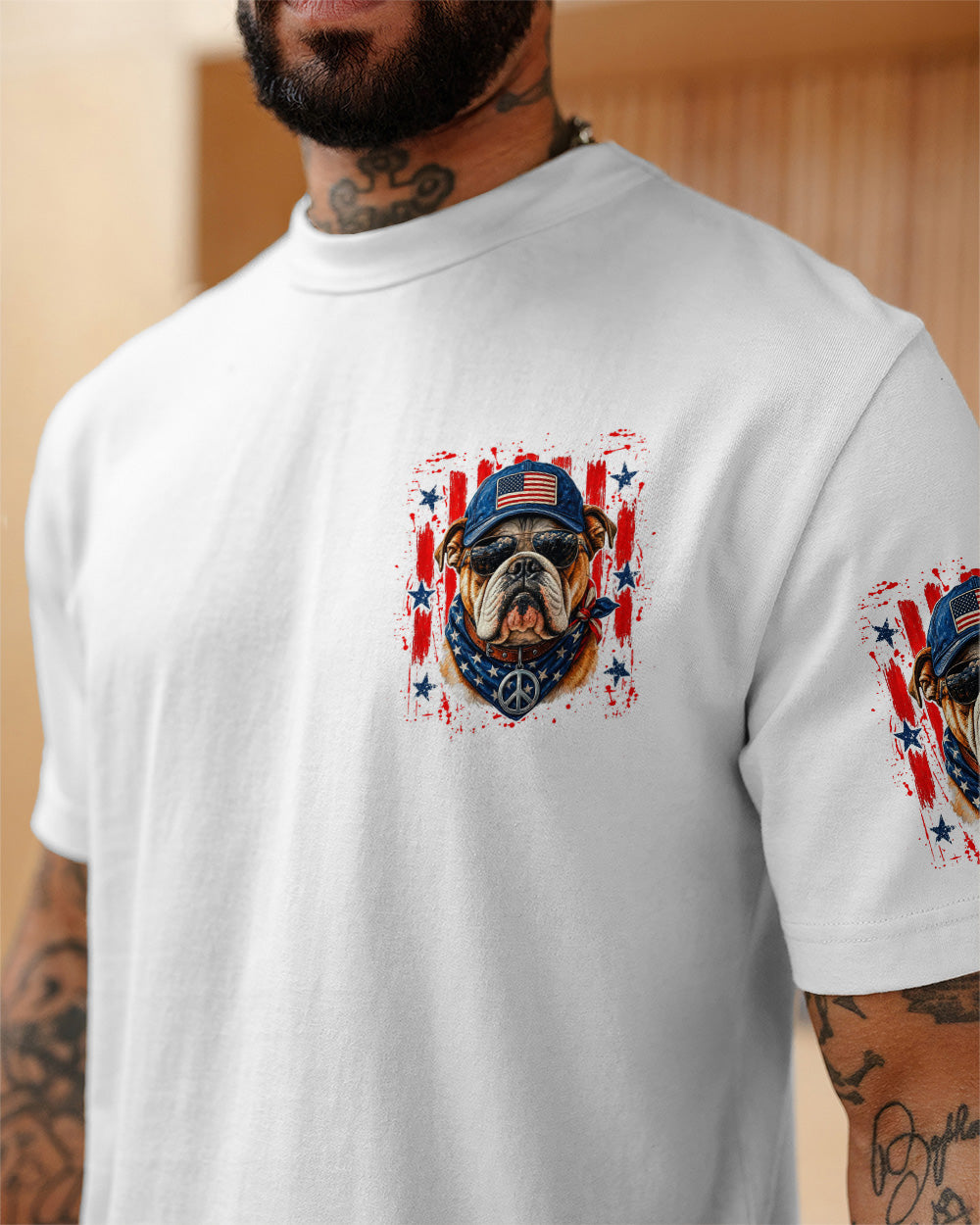 RUNNING AGAINST THE WIND BULLDOG ALL OVER PRINT - TYLN0405263
