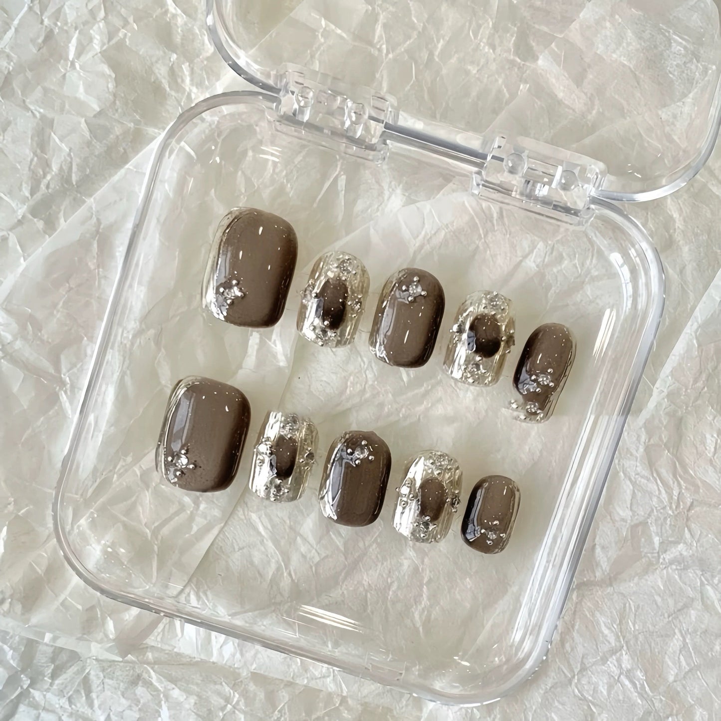 Glorious Goddess Hand-painted Press On Nails
