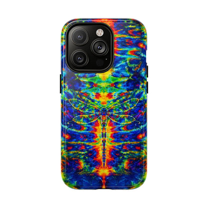 HIPPIE DRAGONFLY COLORFUL SWIRL MAGNETIC PHONE CASE - TLNT1105261