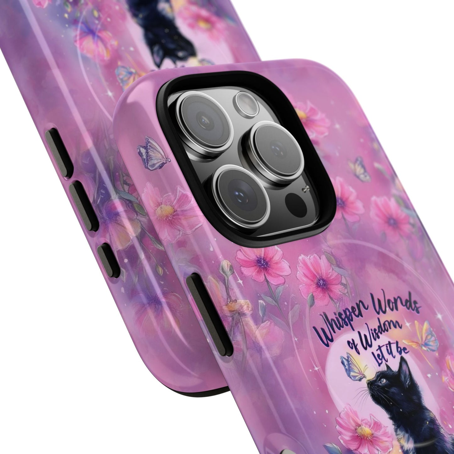 WHISPER WORDS OF WISDOM LET IT BE CAT MAGNETIC PHONE CASE - TLHG2605264