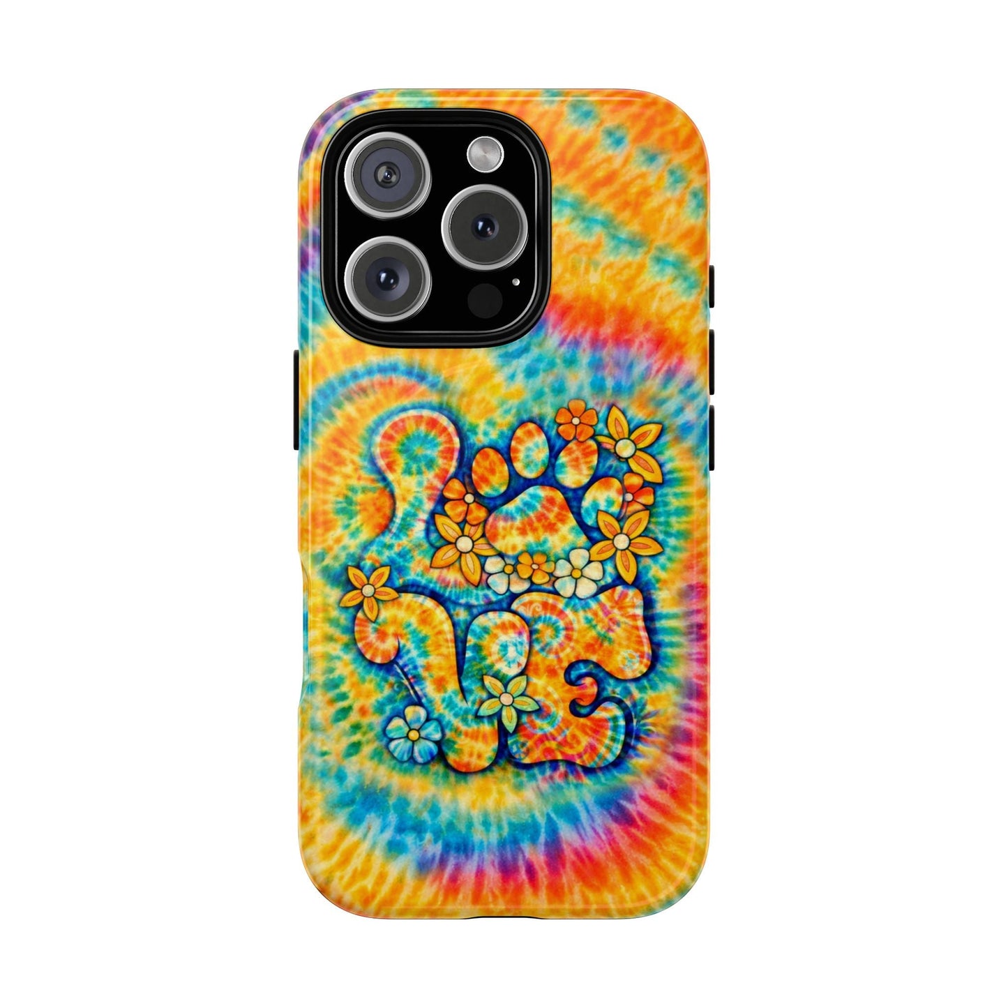 LOVE PAW PRINT SWIRL MAGNETIC PHONE CASE  - TLHN2304264