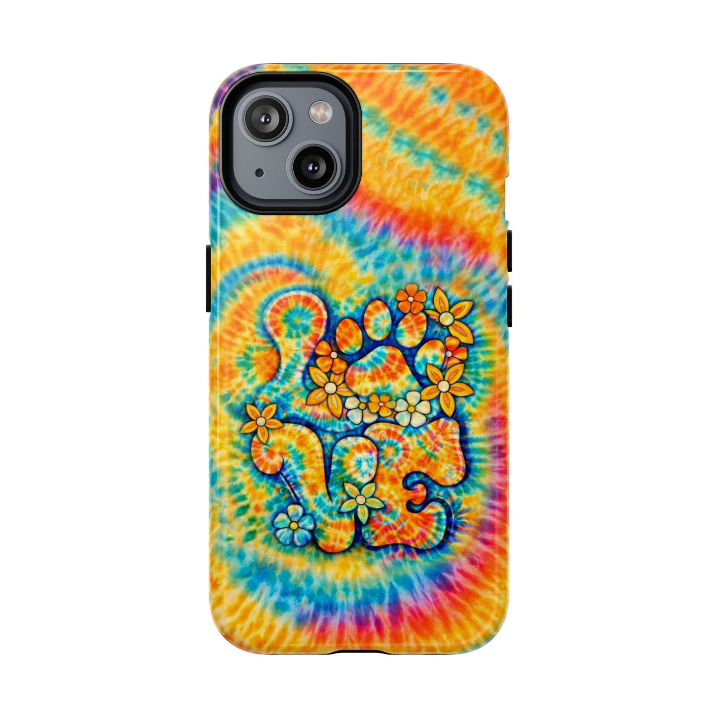 LOVE PAW PRINT SWIRL MAGNETIC PHONE CASE  - TLHN2304264