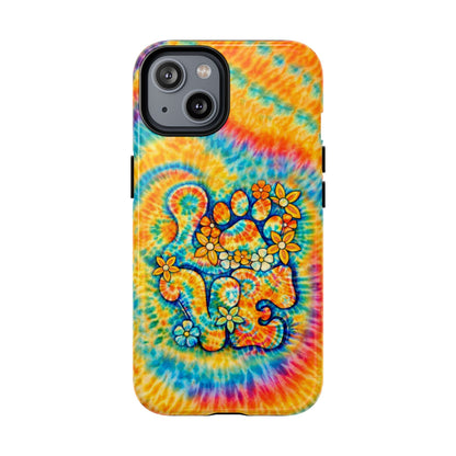 LOVE PAW PRINT SWIRL MAGNETIC PHONE CASE  - TLHN2304264