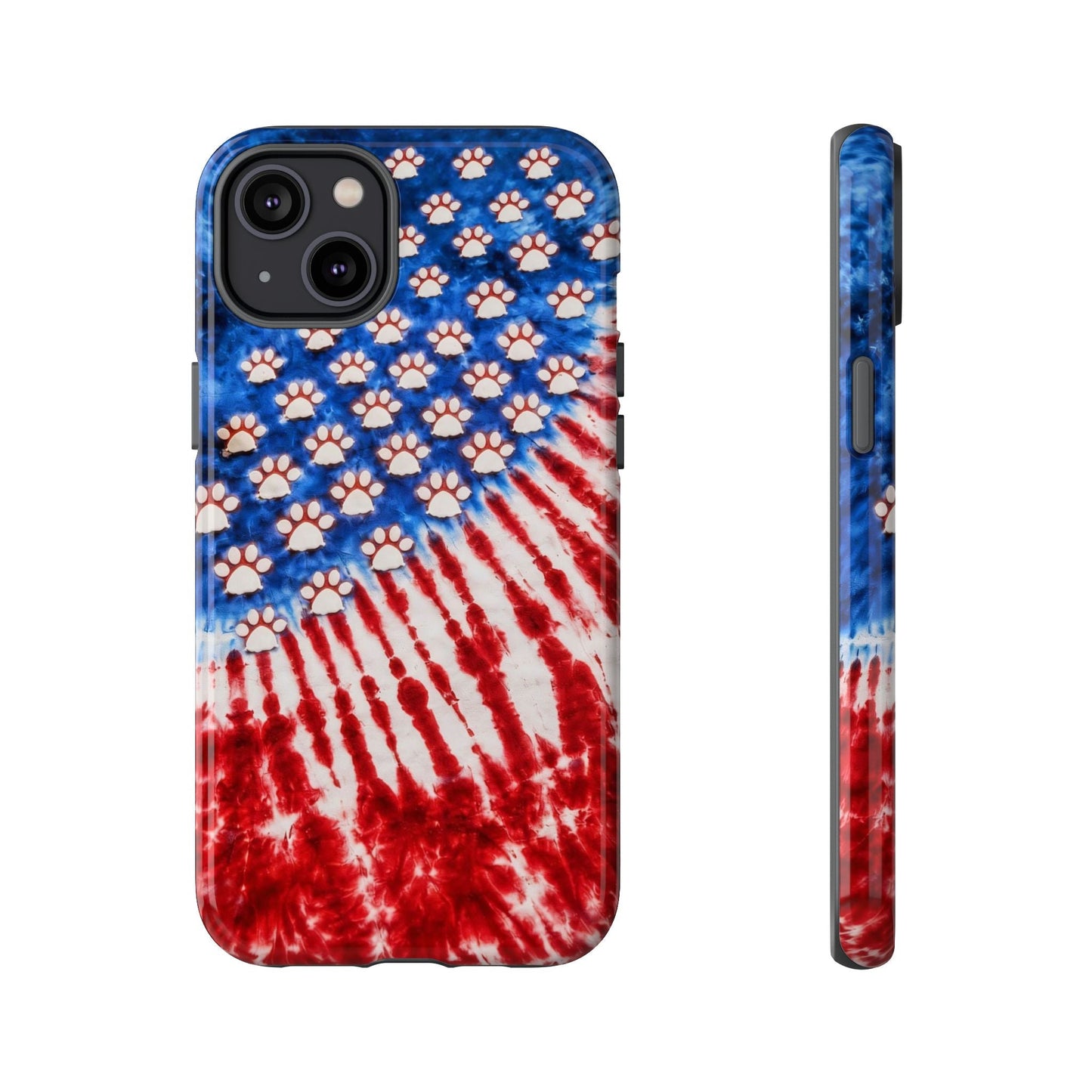 PAW PRINT RED WHITE & BLUE PHONE CASE - TLHG1704262