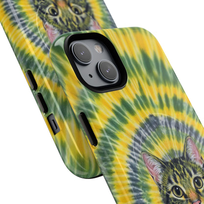 FUNNY CAT SWIRL MAGNETIC PHONE CASE - TLNT1604263
