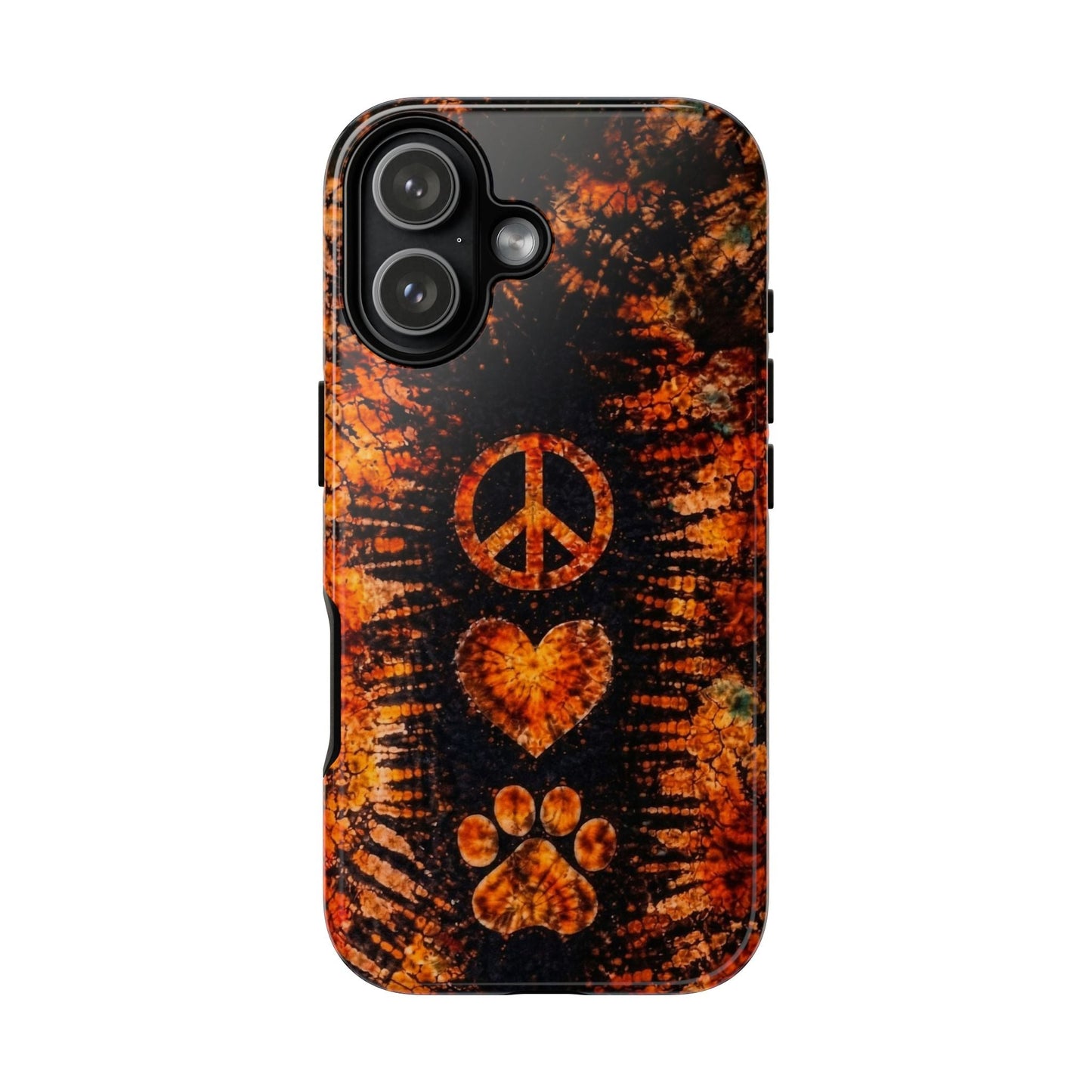 PEACE LOVE PAW PRINT VINTAGE  PHONE CASE  - TLHN2204264